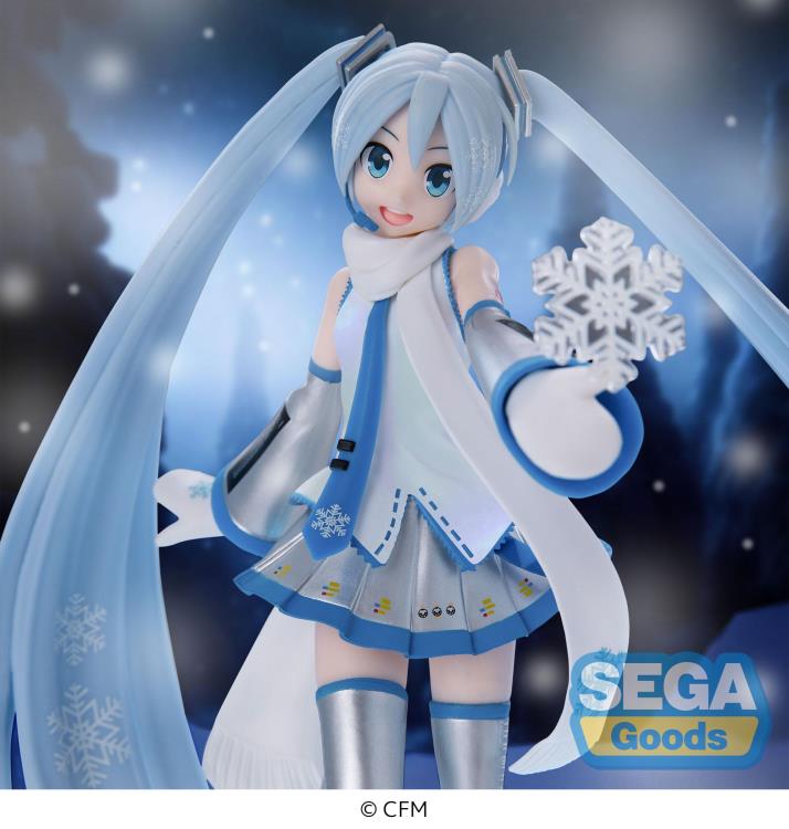 SEGA LUMINASTA FIGURE SNOW MIKU SKY TOWN SEGA LUMINASTA FIGURE SNOW MIKU SKY TOWN